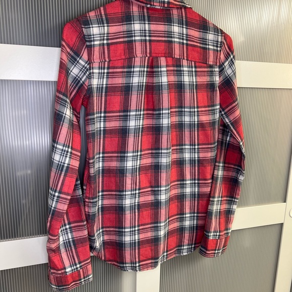 Women’s Red Flannel Button Up Shirt - Picture 5 of 5